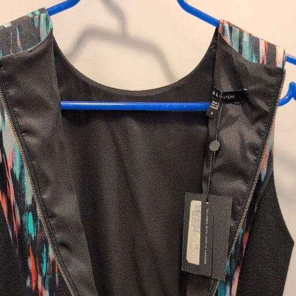 Colorful Patterned Sleeveless Dress - Picture 4 of 5